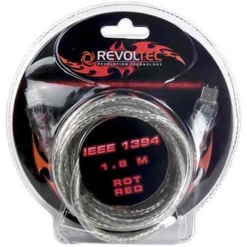 Revoltec Rc035 Firewireieee 1394 Flashing Cable De Datos 1 8m Rojo
